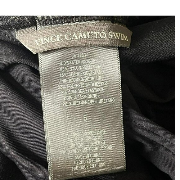 Vince Camuto Slimming Halter One Piece Bathing Suit Swimwear Size 6 - Picture 5 of 5